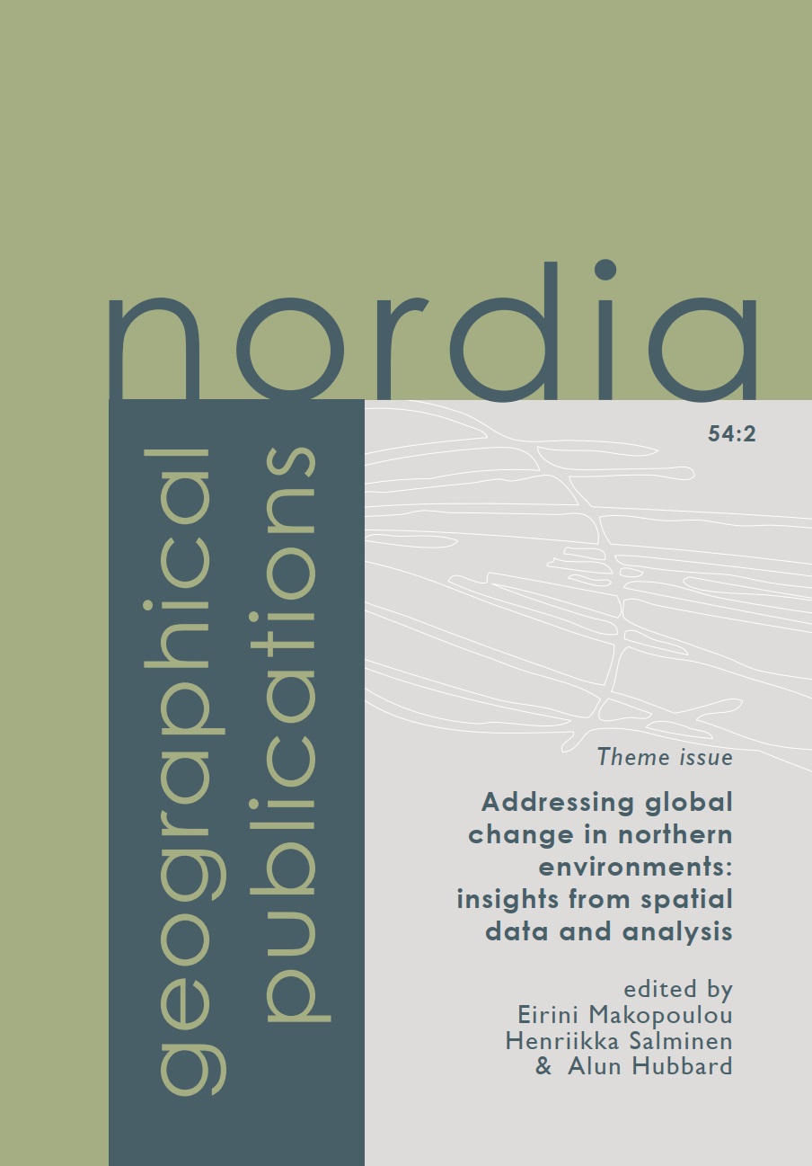 					View Vol. 54 No. 2 (2025): Addressing global change in northern environments: insights from spatial data and analysis 
				
