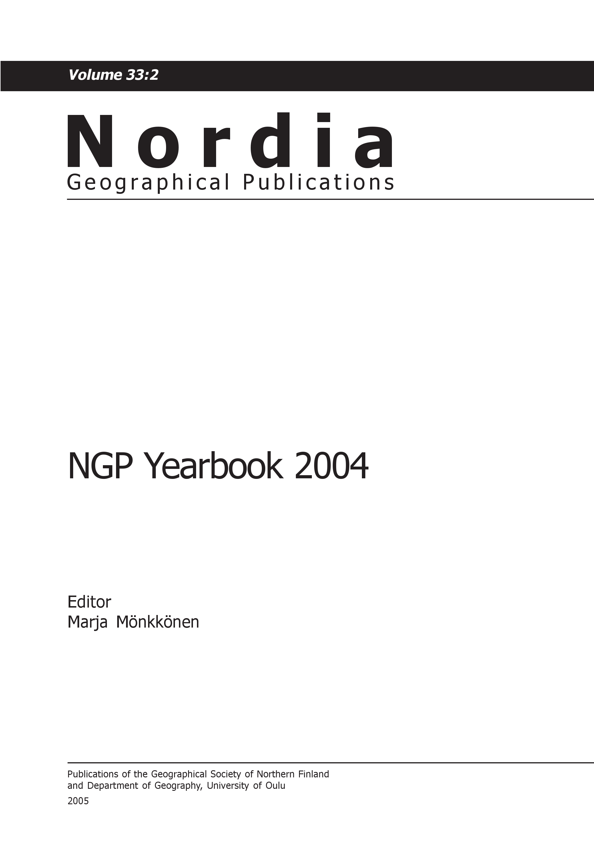					Näytä Vol 33 Nro 2: NGP Yearbook 2004
				